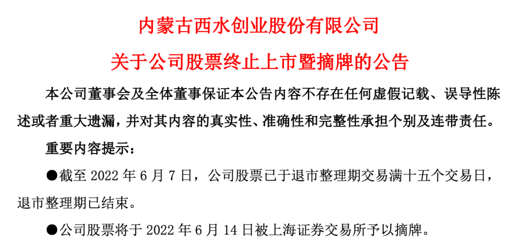 唏嘘！400亿市值灰飞烟灭<strong></p>
<p>西水股份股票</strong>，昔日保险概念股正式告别A股