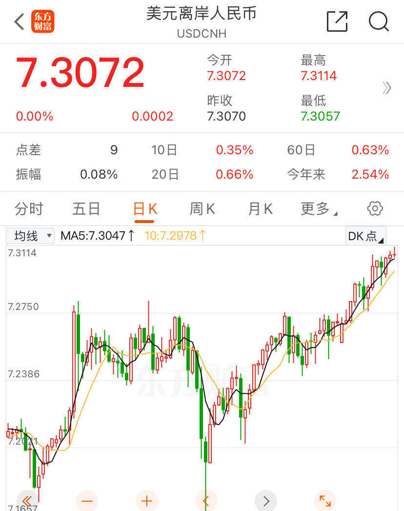 离岸人民币跌破7.31关口<strong></p>
<p>币走势</strong>，未来走势如何？