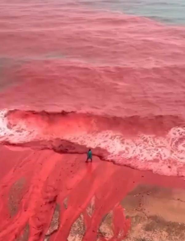 罕见！伊朗霍尔木兹岛遭遇强降雨<strong></p>
<p>bitget交易平台</strong>，部分海域变成“血色海洋”